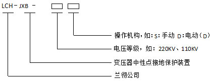 LCH-JXB型变压器中性点间隙保护装置型号含义